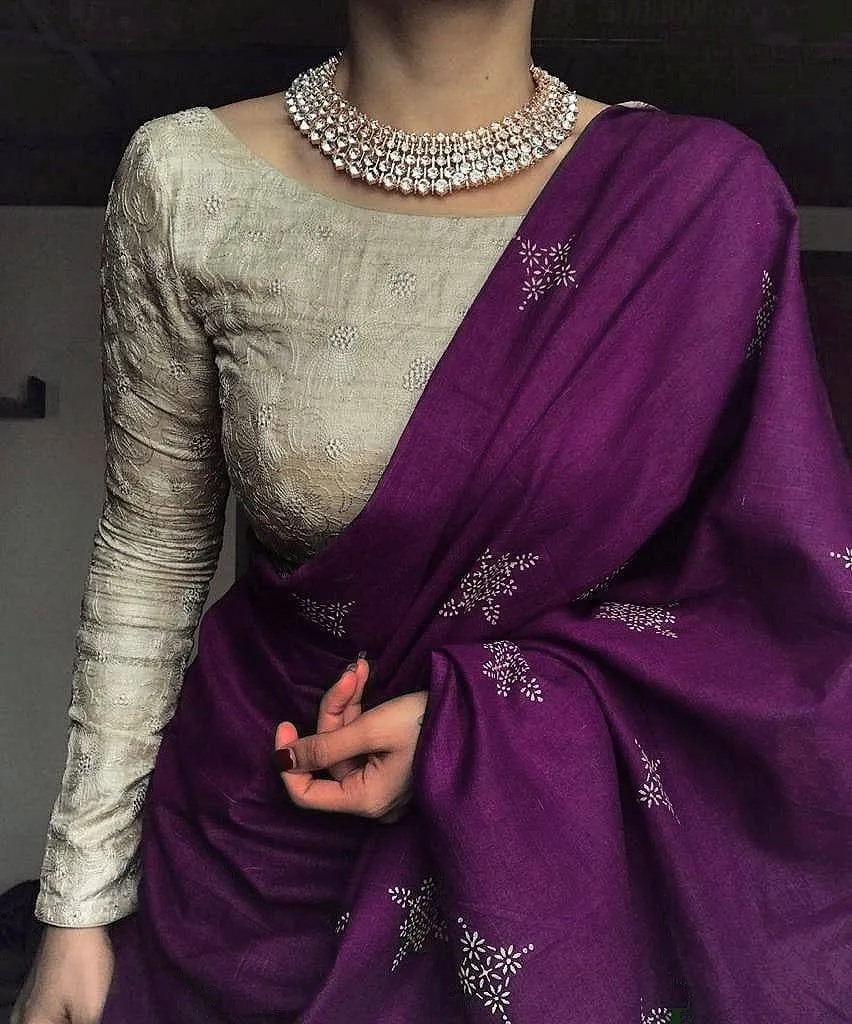 Soft Muslin Cotton Silk Saree 4 in ORIGINAL  PRINT  